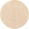 Berkshire Estate Collection Area Rug - Windsor (Oat Beige) Round Oat Beige  lifestyle 27