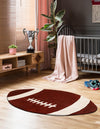 Whimsy Wonders Wool Collection Area Rug -  Forest Oval Brown  lifestyle 2