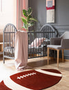 Whimsy Wonders Wool Collection Area Rug -  Forest Oval Brown  lifestyle 3