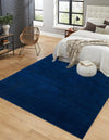 Soho Elegance Collection Area Rug - Chelsea (Navy Blue) Square Navy Blue  lifestyle 19