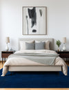 Soho Elegance Collection Area Rug - Chelsea (Navy Blue) Square Navy Blue  lifestyle 25