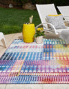Urban Terrace Collection Area Rug -  Atrium Rectangle Multi  lifestyle 3