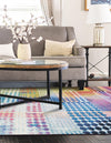 Urban Terrace Collection Area Rug -  Atrium Rectangle Multi  lifestyle 4