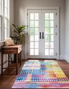 Urban Terrace Collection Area Rug -  Atrium Rectangle Multi  lifestyle 6