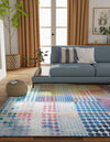 Urban Terrace Collection Area Rug -  Atrium Rectangle Multi  lifestyle 8