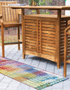 Urban Terrace Collection Area Rug -  Atrium Runner Multi  lifestyle 18