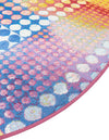 Urban Terrace Collection Area Rug -  Atrium Round Multi  lifestyle 6