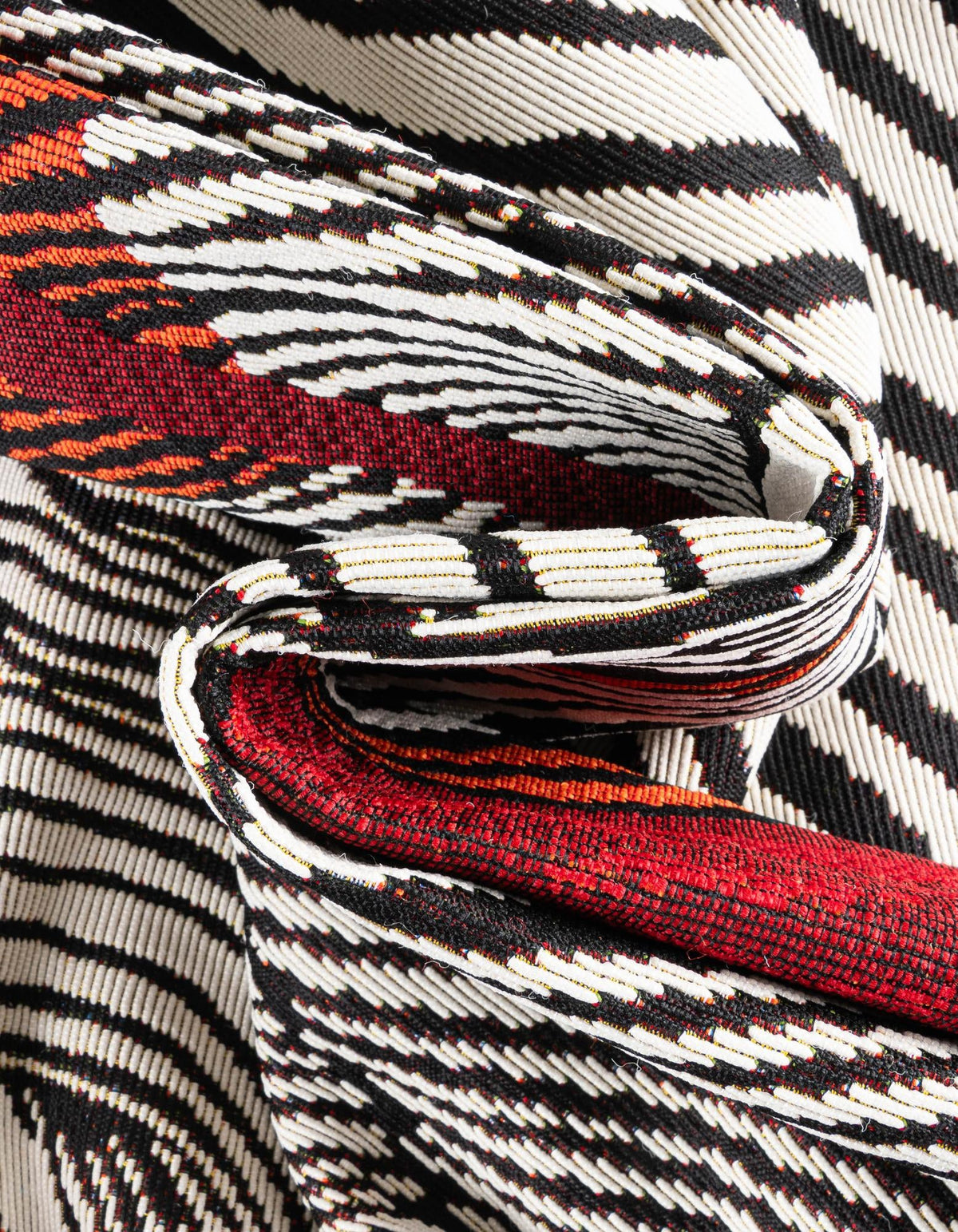 Urban Terrace Collection Area Rug -  Porch Runner Red and Black  lifestyle 8