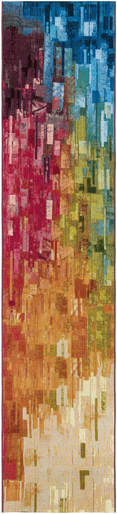 Urban Terrace Collection Area Rug -  Lawn Runner Multi  lifestyle 57