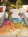 Urban Terrace Collection Area Rug -  Lawn Rectangle Multi  lifestyle 3