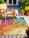 Urban Terrace Collection Area Rug -  Lawn Rectangle Multi  lifestyle 5