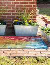 Urban Terrace Collection Area Rug -  Lawn Runner Multi  lifestyle 30