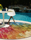 Urban Terrace Collection Area Rug -  Lawn Round Multi  lifestyle 19