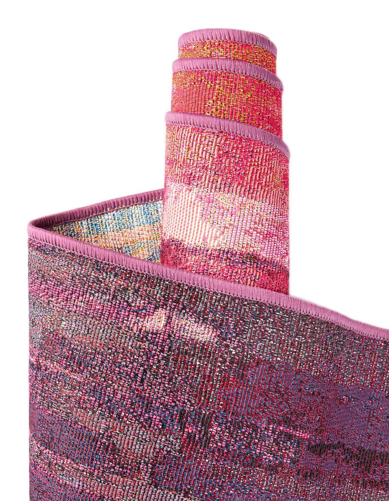 Urban Terrace Collection Area Rug -  Lawn Square Multi  lifestyle 7