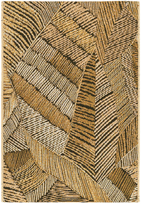 Seaside Blooms Collection Area Rug -  Nantucket Rectangle Brown and Beige  lifestyle 3