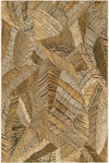 Seaside Blooms Collection Area Rug -  Nantucket Rectangle Brown and Beige  lifestyle 2