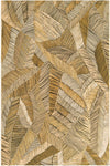 Seaside Blooms Collection Area Rug -  Nantucket Rectangle Brown and Beige Main