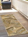 Seaside Blooms Collection Area Rug -  Nantucket Runner Brown and Beige  lifestyle 20