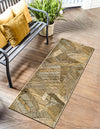Seaside Blooms Collection Area Rug -  Nantucket Runner Brown and Beige  lifestyle 28