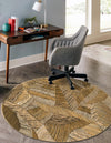 Seaside Blooms Collection Area Rug -  Nantucket Round Brown and Beige  lifestyle 37