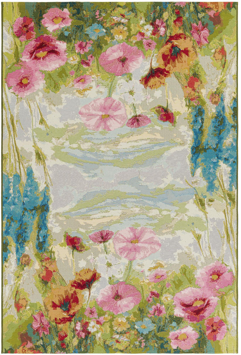 Seaside Blooms Collection Area Rug -  Amalfi Rectangle Multi  lifestyle 3