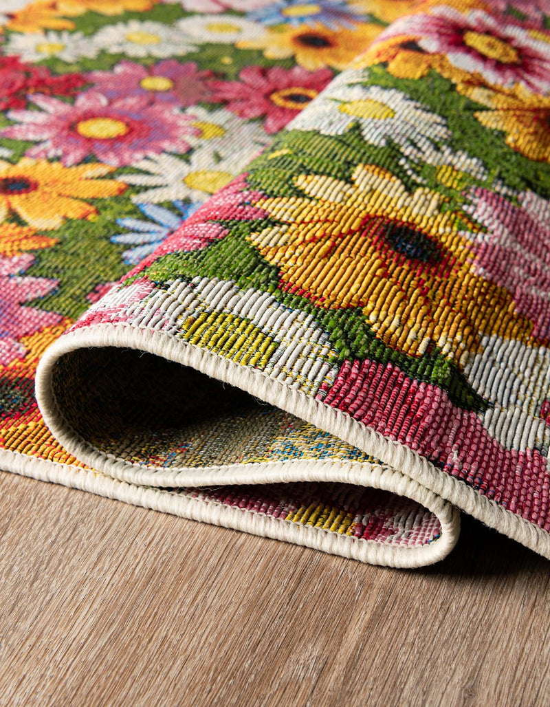 Seaside Blooms Collection Area Rug -  Marseilles Rectangle Multi  lifestyle 13