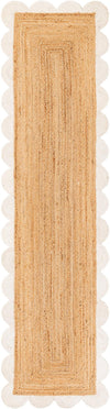 Serenity Braided Jute Collection Area Rug - Seaside Runner Natural and Ivory  lifestyle 2