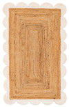 Serenity Braided Jute Collection Area Rug - Seaside Rectangle Ivory and Natural  lifestyle 2