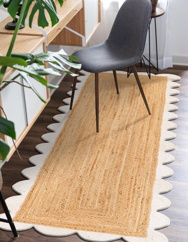 Serenity Braided Jute Collection Area Rug - Seaside Runner Natural and Ivory  lifestyle 36