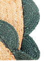 Serenity Braided Jute Collection Area Rug - Seaside Round Natural and Green  lifestyle 48