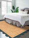 Serenity Braided Jute Collection Area Rug - Seaside Rectangle Natural and Green  lifestyle 18