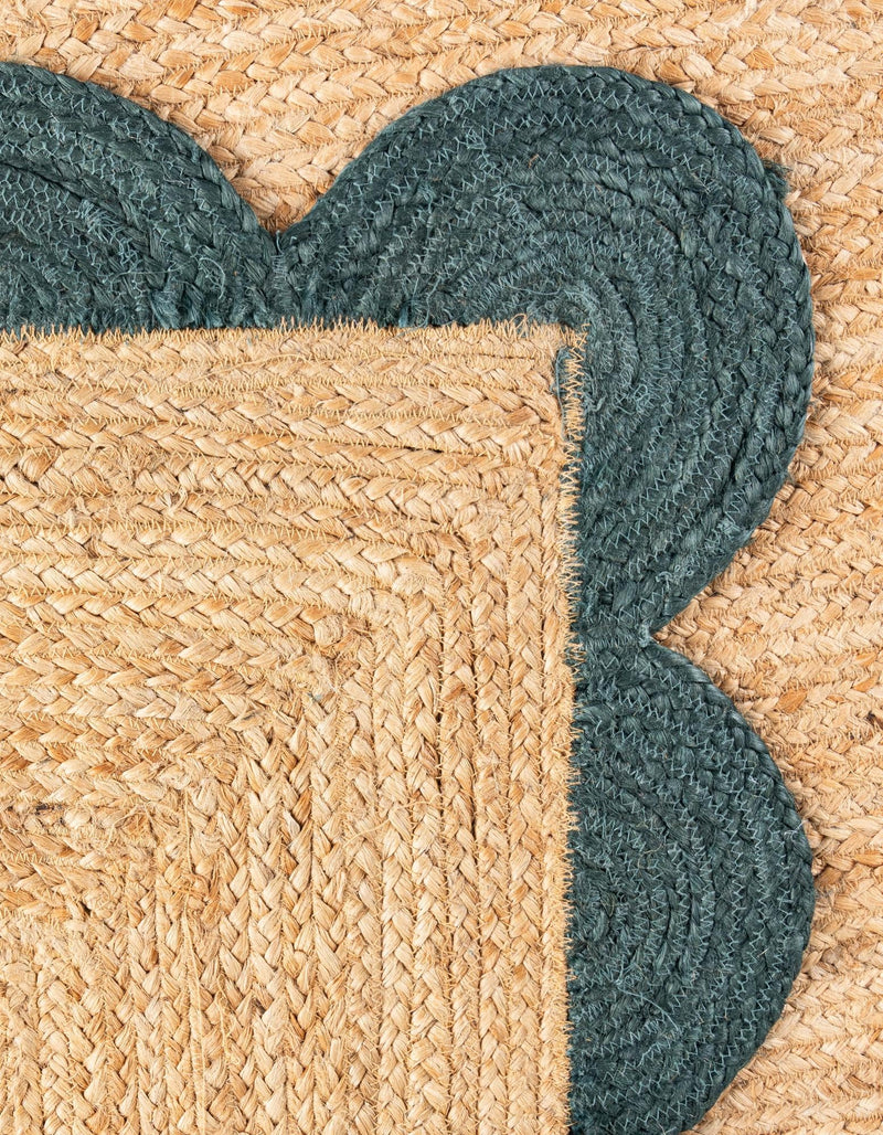 Serenity Braided Jute Collection Area Rug - Seaside Runner Natural and Green  lifestyle 47