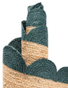 Serenity Braided Jute Collection Area Rug - Seaside Runner Natural and Green  lifestyle 55
