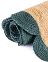 Serenity Braided Jute Collection Area Rug - Seaside Runner Natural and Green  lifestyle 58