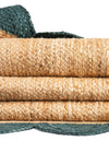 Serenity Braided Jute Collection Area Rug - Seaside Runner Natural and Green  lifestyle 64