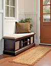 Serenity Braided Jute Collection Area Rug - Seaside Runner Natural and Terracotta  lifestyle 64