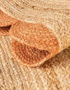 Serenity Braided Jute Collection Area Rug - Seaside Runner Natural and Terracotta  lifestyle 37
