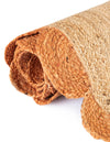 Serenity Braided Jute Collection Area Rug - Seaside Runner Natural and Terracotta  lifestyle 59