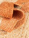 Serenity Braided Jute Collection Area Rug - Seaside Runner Natural and Terracotta  lifestyle 62
