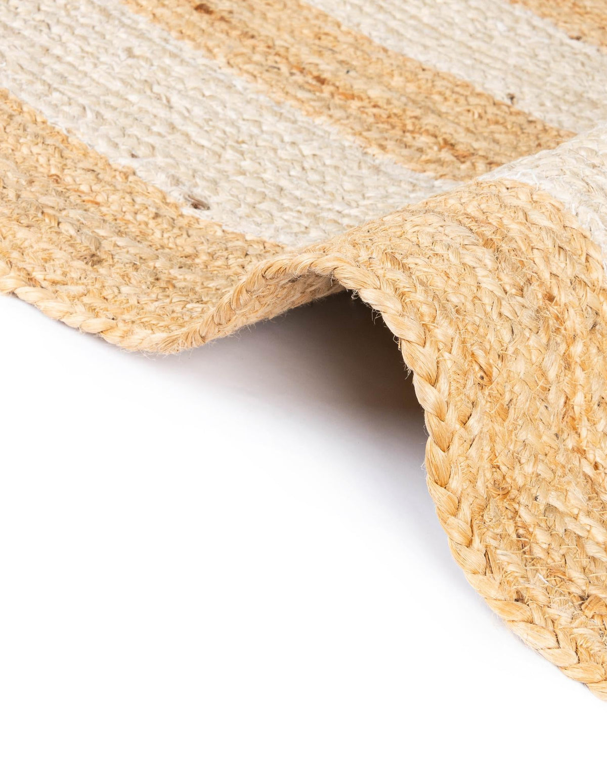 Serenity Braided Jute Collection Area Rug - Luna Rectangle Natural and Ivory  lifestyle 12