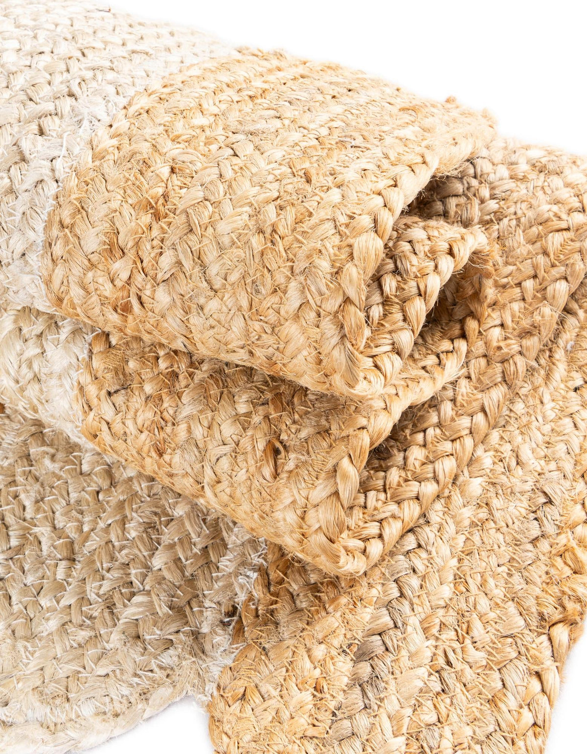 Serenity Braided Jute Collection Area Rug - Luna Rectangle Natural and Ivory  lifestyle 15