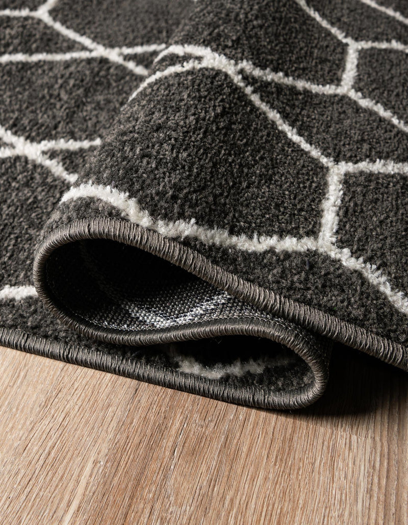 Trellis Mosaic Collection Area Rug - Arborville (Dark Gray) Runner Dark Gray  lifestyle 31