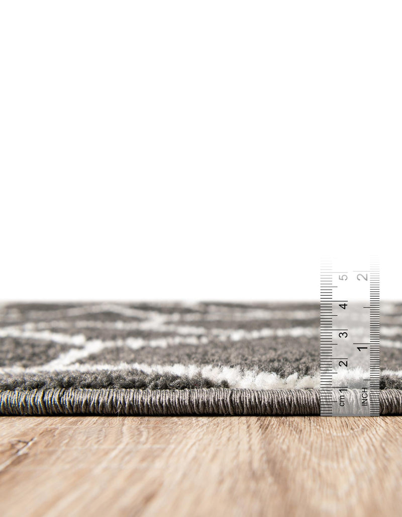 Trellis Mosaic Collection Area Rug - Arborville (Dark Gray) Runner Dark Gray  lifestyle 32