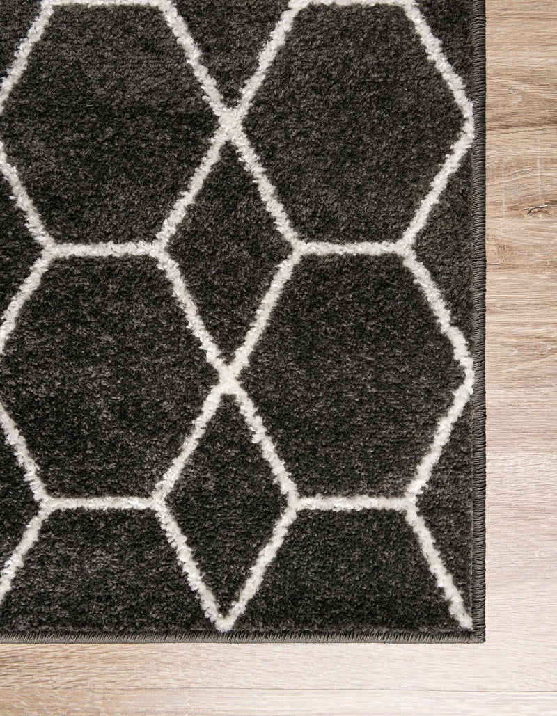 Trellis Mosaic Collection Area Rug - Arborville (Dark Gray) Runner Dark Gray  lifestyle 33