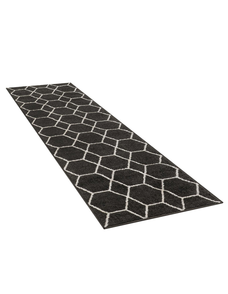 Trellis Mosaic Collection Area Rug - Arborville (Dark Gray) Runner Dark Gray  lifestyle 30