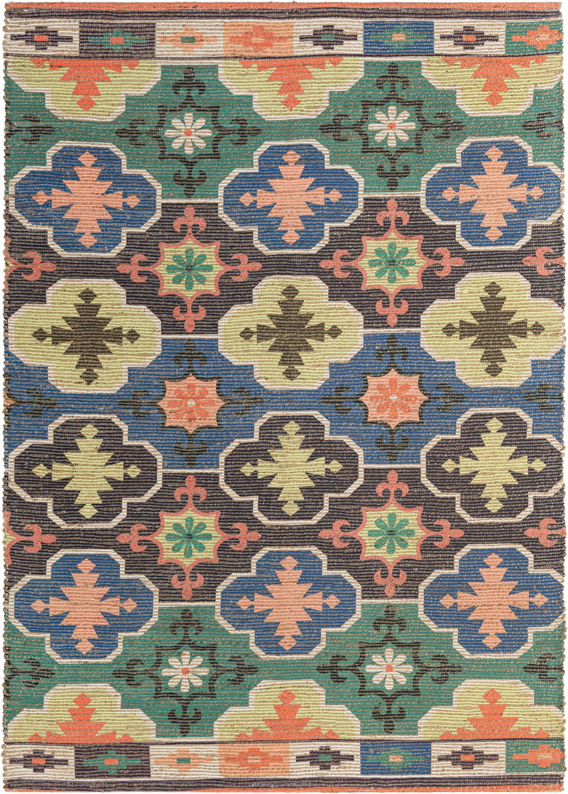 Savannah Threads Collection Area Rug - Greenwich Rectangle Multi  lifestyle 2
