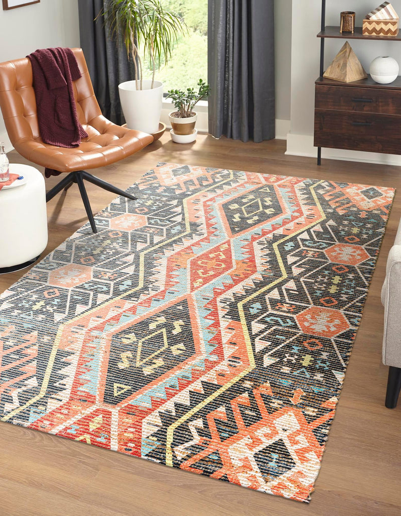 Savannah Threads Collection Area Rug - Yosemite Rectangle Multi  lifestyle 2