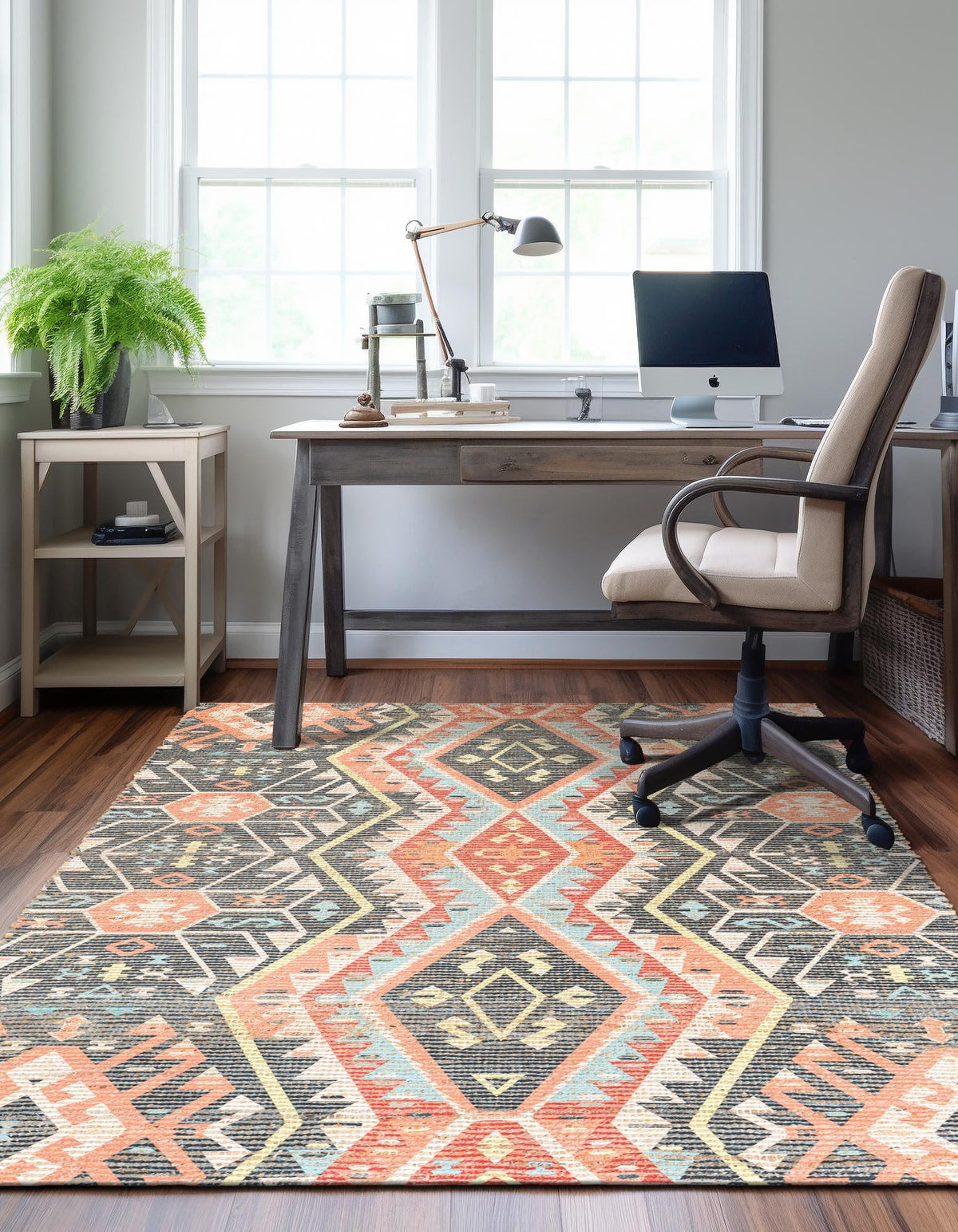 Savannah Threads Collection Area Rug - Yosemite Rectangle Multi  lifestyle 3