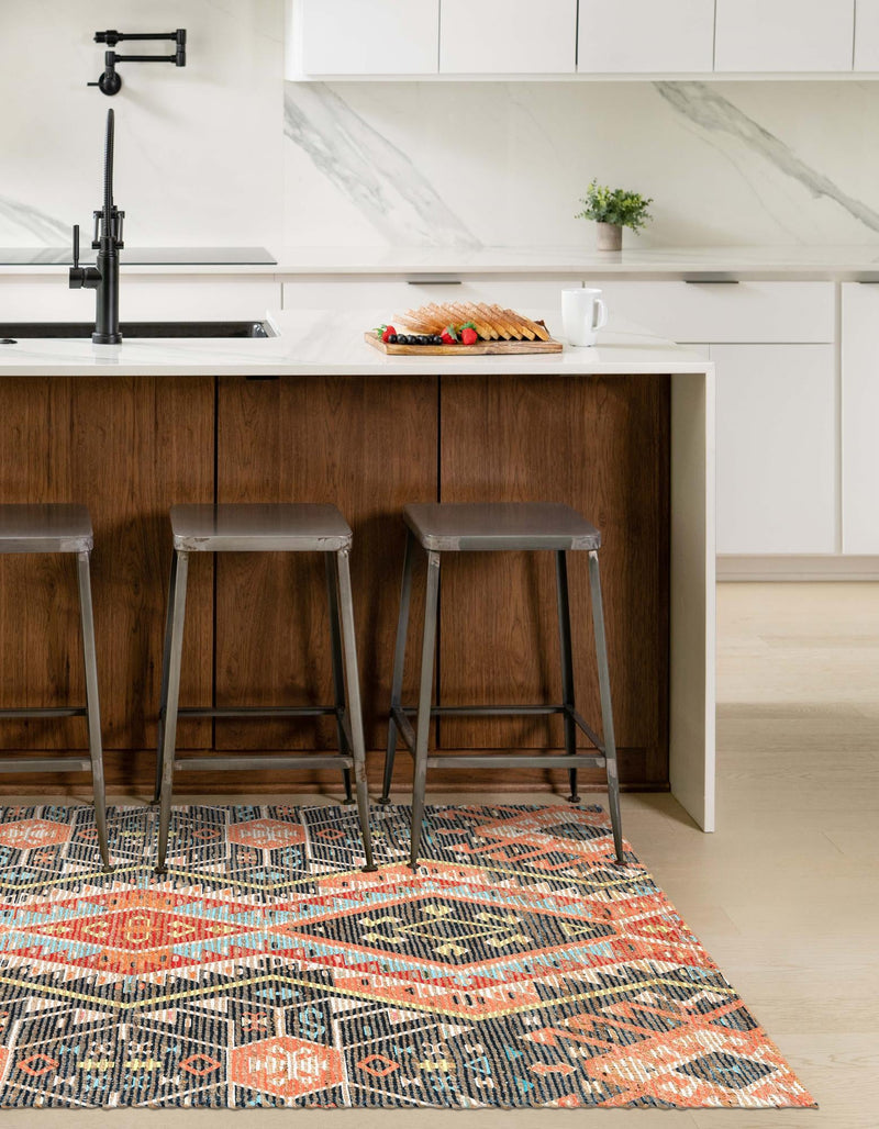 Savannah Threads Collection Area Rug - Yosemite Rectangle Multi  lifestyle 4