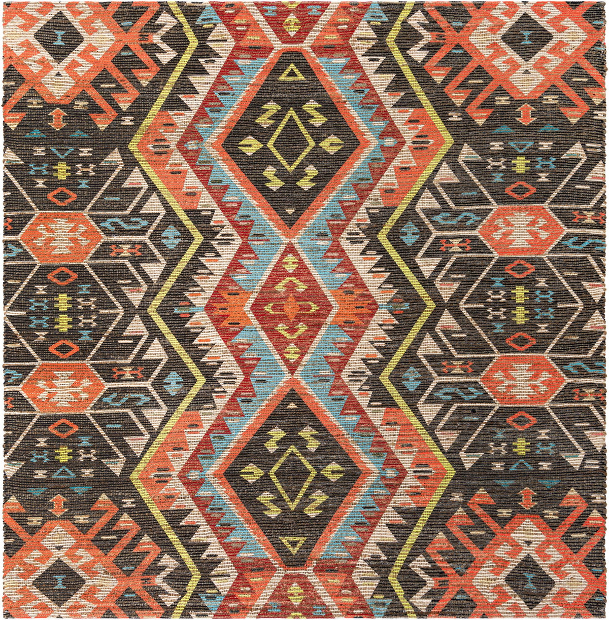 Savannah Threads Collection Area Rug - Yosemite Square Multi  lifestyle 34